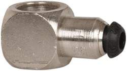 Parker - 8mm Outside Diam, Nickel Plated Brass Push-to-Connect Tube Banjo Body - 300 Max psi, Tube to Tube Connection - Americas Industrial Supply