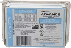 Philips Advance - 1 or 2 Lamp, 120-277 Volt, 0.21 to 0.78 Amp, 0 to 39, 40 to 79 Watt, Programmed Start, Electronic, Nondimmable Fluorescent Ballast - 0.80, 0.85, 0.93, 0.94, 0.95, 0.96, 0.97, 0.98, 1.00 Ballast Factor - Americas Industrial Supply