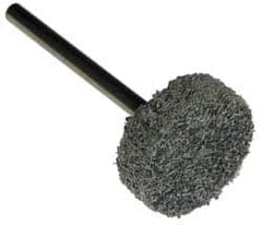 Grier Abrasives - 1/2" Head Diam x 1/4" Thickness, W183, Cylinder End, Silicon Carbide Mounted Point - Green-Gray, Fine Grade, 51,750 RPM - Americas Industrial Supply