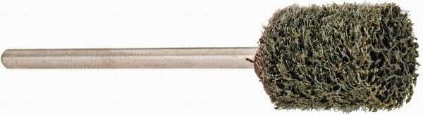 Grier Abrasives - 3/8" Head Diam x 1/2" Thickness, W176, Cylinder End, Silicon Carbide Mounted Point - Green-Gray, Fine Grade, 33,750 RPM - Americas Industrial Supply