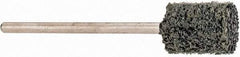 Grier Abrasives - 3/8" Head Diam x 1/2" Thickness, W176, Cylinder End, Silicon Carbide Mounted Point - Green-Gray, Fine Grade, 33,750 RPM - Americas Industrial Supply