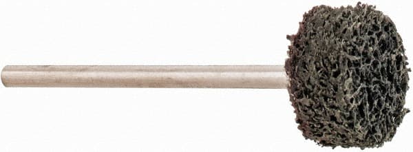 Grier Abrasives - 1/2" Head Diam x 1/4" Thickness, W183, Cylinder End, Silicon Carbide Mounted Point - Green-Gray, Fine Grade, 40,000 RPM - Americas Industrial Supply