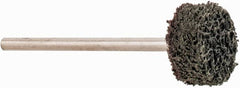 Grier Abrasives - 1/2" Head Diam x 1/4" Thickness, W183, Cylinder End, Silicon Carbide Mounted Point - Green-Gray, Fine Grade, 40,000 RPM - Americas Industrial Supply