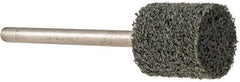 Grier Abrasives - 1/2" Head Diam x 1/2" Thickness, W185, Cylinder End, Silicon Carbide Mounted Point - Green-Gray, Fine Grade, 34,500 RPM - Americas Industrial Supply