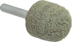 Standard Abrasives - 1" Head Diam x 1" Thickness, A21, Ball Nose End, Aluminum Oxide Mounted Point - Red, 34,500 RPM - Americas Industrial Supply