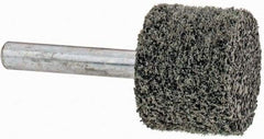 Grier Abrasives - 1" Head Diam x 3/4" Thickness, W219, Cylinder End, Silicon Carbide Mounted Point - Green-Gray, Fine Grade, 35,100 RPM - Americas Industrial Supply
