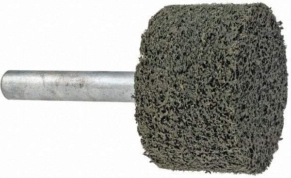 Grier Abrasives - 1-1/4" Head Diam x 3/4" Thickness, W228, Cylinder End, Silicon Carbide Mounted Point - Green-Gray, Fine Grade, 30,520 RPM - Americas Industrial Supply
