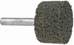 Grier Abrasives - 1-1/4" Head Diam x 3/4" Thickness, W228, Cylinder End, Silicon Carbide Mounted Point - Green-Gray, Fine Grade, 30,520 RPM - Americas Industrial Supply