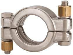 VNE - 1-1/2", Clamp Style, Sanitary Stainless Steel Pipe High Pressure Clamp - Grade 304 - Americas Industrial Supply