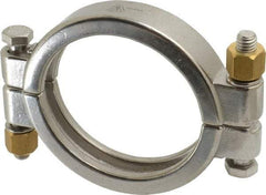 VNE - 3", Clamp Style, Sanitary Stainless Steel Pipe High Pressure Clamp - Grade 304 - Americas Industrial Supply