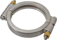 VNE - 4", Clamp Style, Sanitary Stainless Steel Pipe High Pressure Clamp - Grade 304 - Americas Industrial Supply