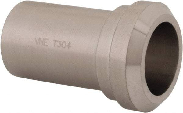 VNE - 1", Bevel Seat Style, Sanitary Stainless Steel Pipe Long Welding Ferrule - Plain Light Wall Connection, Grade 304/304L - Americas Industrial Supply