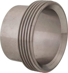 VNE - 2-1/2", Bevel Seat Style, Sanitary Stainless Steel Pipe Welding Ferrule - Threaded Connection, Grade 316/316L - Americas Industrial Supply