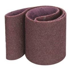3M - 6" Wide x 48" OAL, Aluminum Oxide Abrasive Belt - Aluminum Oxide, Medium, Coated, Series SC-BL - Americas Industrial Supply