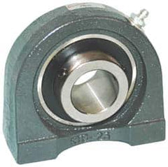 Browning - 1-1/4" ID, 4" OAL x 3-3/8" OAH Tapped Base - 2,567 Lb Static Cap, 4,381 Lb Dyn Cap, 3" Btw Mnt Hole Ctrs, 1-11/16" Base-to-Ctr Ht, Cast Iron - Americas Industrial Supply
