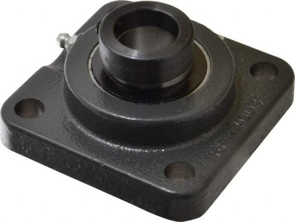 Browning - 1" ID, 3-3/4" OAL x 3-3/4" OAH 4-Bolt Flange - 1,651 Lb Static Cap, 2,801 Lb Dyn Cap, 2-3/4" Btw Mnt Hole Ctrs, Cast Iron - Americas Industrial Supply