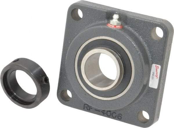 Browning - 1-7/16" ID, 4-5/8" OAL x 4-5/8" OAH 4-Bolt Flange - 3,493 Lb Static Cap, 5,782 Lb Dyn Cap, 3-5/8" Btw Mnt Hole Ctrs, Cast Iron - Americas Industrial Supply