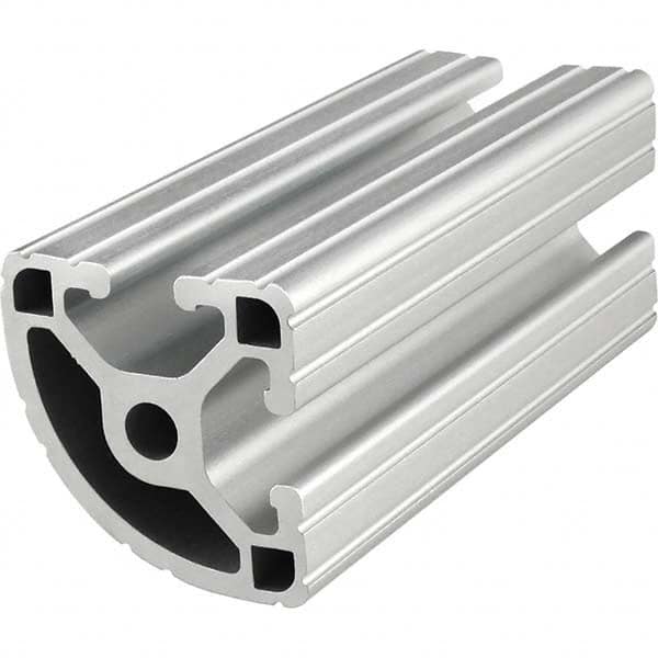 80/20 Inc. - 1-1/2" Wide x 1-1/2" High x 145" Long Open Shelving Round Extrusion Bar - Americas Industrial Supply