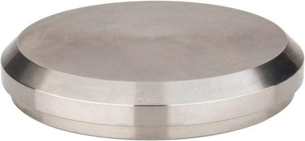 VNE - 4", Bevel Seat Style, Sanitary Stainless Steel Pipe End Cap - Plain End Cap Connection, Grade 316/316L - Americas Industrial Supply