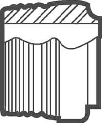 VNE - 1", Weld Style, Sanitary Stainless Steel Pipe Adapter - MNPT x Butt Weld Connection, Grade 304 - Americas Industrial Supply