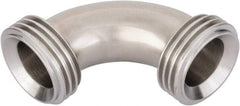 VNE - 1", Bevel Seat Style, Sanitary Stainless Steel Pipe 90° Elbow - Threaded Ends Connection, Grade 304 - Americas Industrial Supply