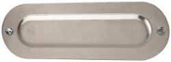 Cooper Crouse-Hinds - 2" Trade, Aluminum Conduit Body Cover Plate - Use with Series 5 Conduit Outlet Bodies - Americas Industrial Supply