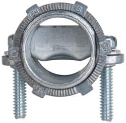 Cooper Crouse-Hinds - 3/4" Trade, Die Cast Zinc Squeeze Clamp Straight FMC Conduit Connector - Noninsulated - Americas Industrial Supply