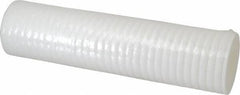 Parker - 2-1/2" OD, 100µ, Polyolefin Thermal Bonded Cartridge Filter - 10" Long - Americas Industrial Supply