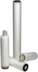 Parker - 2-1/2" OD, 20µ, Polypropylene Absolute Rated-Pleated-Melt Blown Cartridge Filter - 20" Long - Americas Industrial Supply