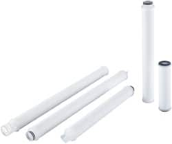 Parker - 2-1/2" OD, 1µ, Polypropylene Pleated-Melt Blown & Spun Bonded Cartridge Filter - 10" Long - Americas Industrial Supply