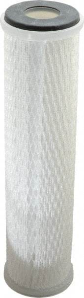 Parker - 2-1/2" OD, 0.5µ, Polypropylene Pleated-Melt Blown & Spun Bonded Cartridge Filter - 10" Long - Americas Industrial Supply