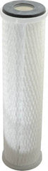 Parker - 2-1/2" OD, 0.5µ, Polypropylene Pleated-Melt Blown & Spun Bonded Cartridge Filter - 10" Long - Americas Industrial Supply