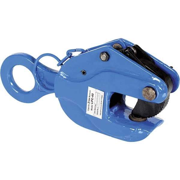 Vestil - 4,000 Lbs. Load Capacity Positive Locking Plate Clamp - 1.1 Inch Max Thickness, 2.88 Inch Throat Depth and 2.2 Inch Bale Opening - Americas Industrial Supply