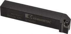 Kennametal - SCLC, Left Hand Cut, 5° Lead Angle, 3/4" Shank Height x 3/4" Shank Width, Neutral Rake Indexable Turning Toolholder - 4-1/2" OAL, CC..32.5. Insert Compatibility, Series Screw-On - Americas Industrial Supply