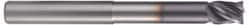 Accupro - 1" Diam 4 Flute Solid Carbide 0.06" Corner Radius End Mill - Americas Industrial Supply