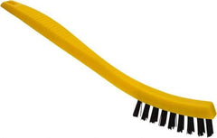 Rubbermaid - 0.6" Bristle Length, Polypropylene Scrub Brush - 8-1/2" OAL, Black, Plastic Block - Americas Industrial Supply