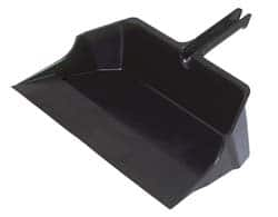 Rubbermaid - 18" Wide x 7-3/4" High Handheld Dustpan - Plastic Body, 6-1/2" Plastic Handle, Black - Americas Industrial Supply