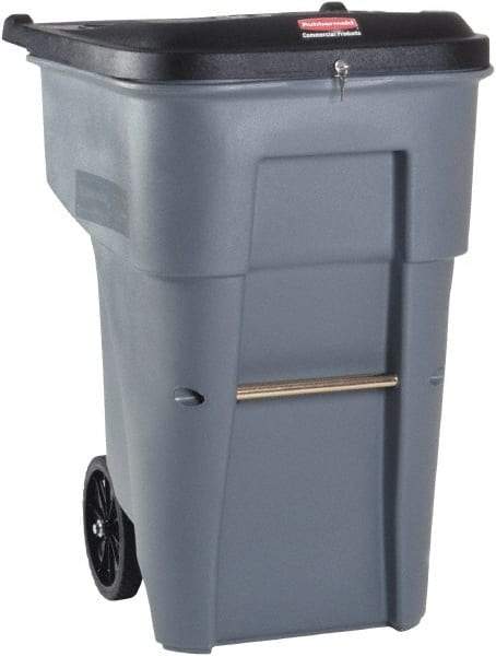 Rubbermaid - 65 Gal Gray Rectangle Confidential Document Container - 41.8" High x 32.3" Long x 25.3" Wide - Americas Industrial Supply