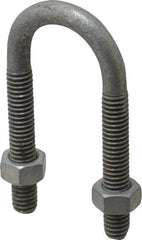 Cooper Crouse-Hinds - Malleable Iron Rigid U-Bolts - 1/2" Rigid, Electrogalvanized Finish - Americas Industrial Supply