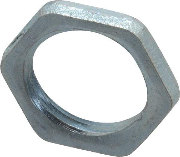 Cooper Crouse-Hinds - 3/8" Trade, Steel Threaded Rigid/Intermediate (IMC) Conduit Locknut - Noninsulated - Americas Industrial Supply