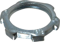 Cooper Crouse-Hinds - 1/2" Trade, Steel Threaded Rigid/Intermediate (IMC) Conduit Locknut - Noninsulated - Americas Industrial Supply