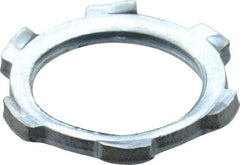 Cooper Crouse-Hinds - 1/2" Trade, Steel Threaded Rigid/Intermediate (IMC) Conduit Locknut - Noninsulated - Americas Industrial Supply