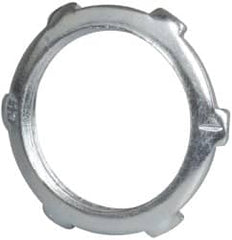 Cooper Crouse-Hinds - 1" Trade, Steel Threaded Rigid/Intermediate (IMC) Conduit Locknut - Noninsulated - Americas Industrial Supply