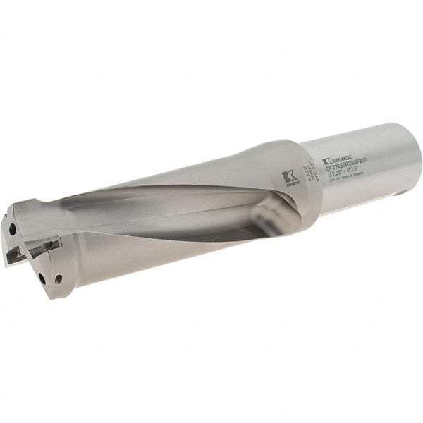 Kennametal - 143mm Max Drill Depth, 2.5xD, 2-1/2" Diam, Indexable Insert Drill - 2 Inserts, 2" Shank Diam, Straight Shank - Americas Industrial Supply