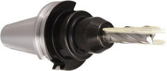 Techniks - CAT40 Taper Shank 1/4" Hole End Mill Holder/Adapter - Americas Industrial Supply