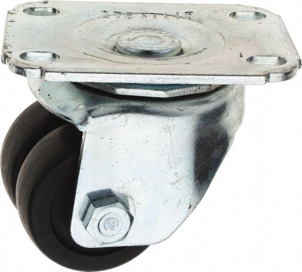 E.R. Wagner - 2" Diam x 2-15/16" OAH Standard Caster - 2-15/16 Inch Overall Height, For Medium Duty - Americas Industrial Supply
