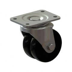 E.R. Wagner - 3" Diam x 3-7/8" OAH Standard Caster - 3-7/8 Inch Overall Height, For Medium Duty - Americas Industrial Supply