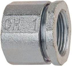 Cooper Crouse-Hinds - 1" Trade, Malleable Iron Threaded Rigid/Intermediate (IMC) Conduit Coupling - Noninsulated - Americas Industrial Supply