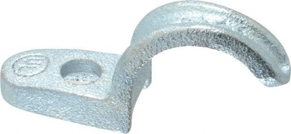 Cooper Crouse-Hinds - 3/4" Pipe, Malleable Iron, Conduit Clamp - 1 Mounting Hole - Americas Industrial Supply