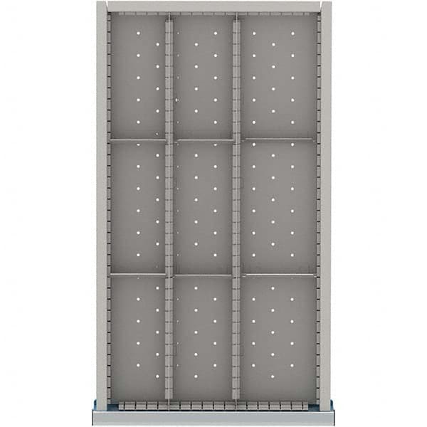 LISTA - 9-Compartment Drawer Divider Layout for 3.15" High Drawers - Americas Industrial Supply